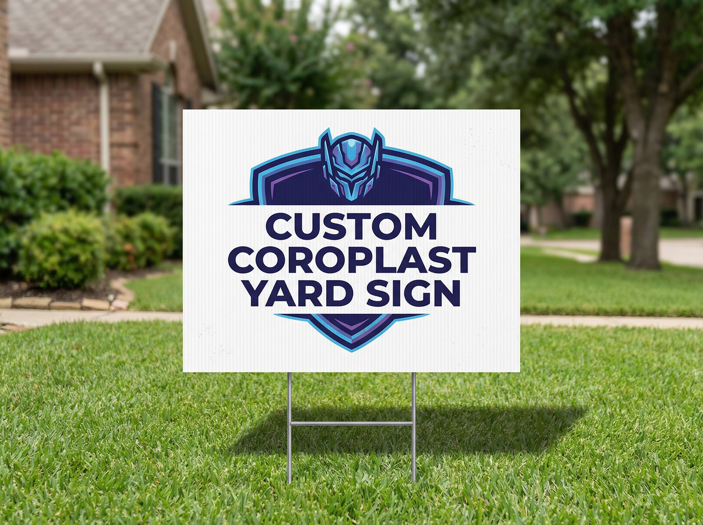 Custom coroplast yard sign printing