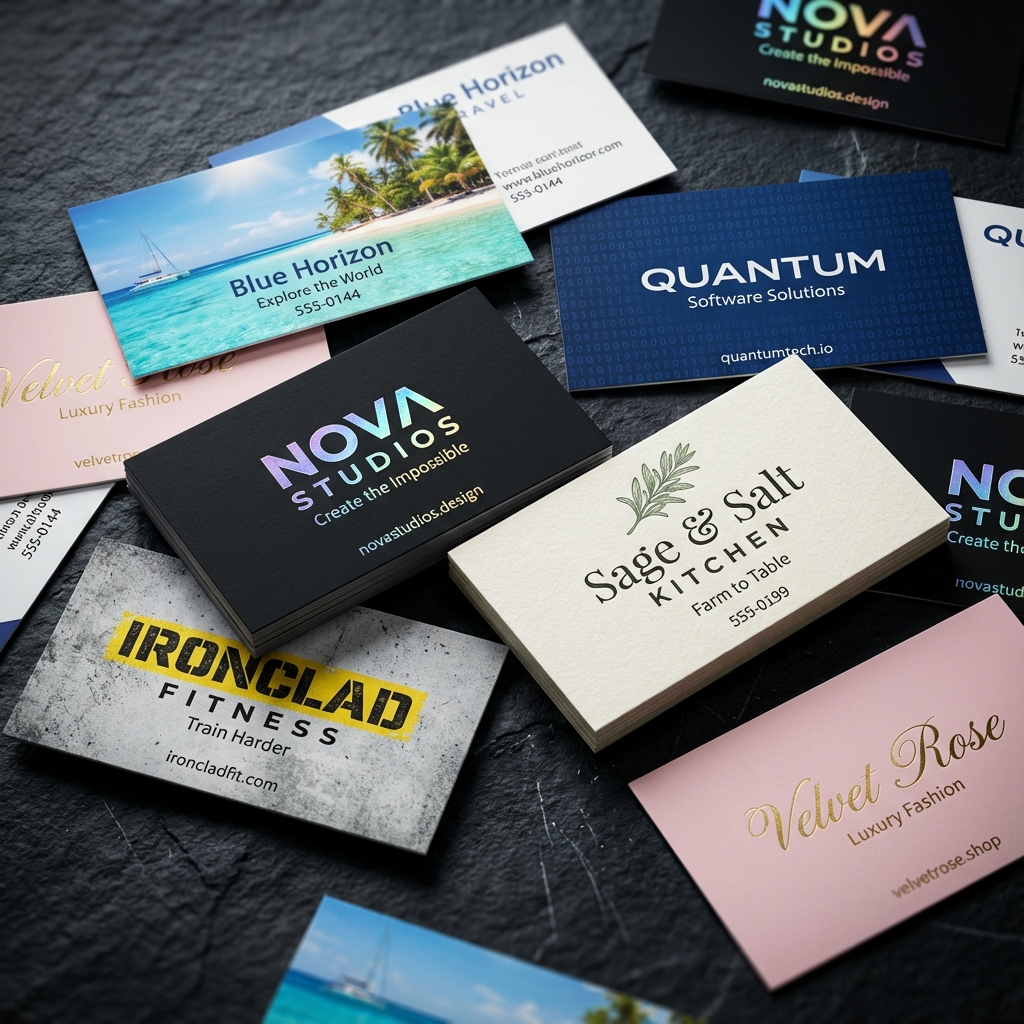 Double sided business cards