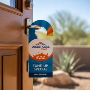 Door Hanger Mockup - Desert Cool HVAC