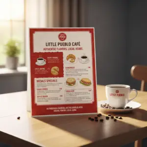 Flyer Mockup - Little Pueblo Café