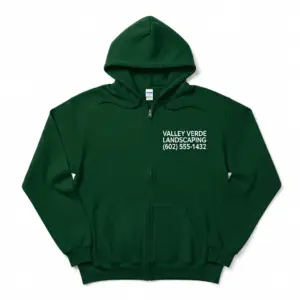 Custom Hoodie Mockup - Valley Verde Landscaping