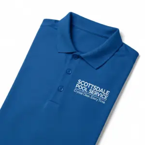 Custom Polo Mockup - Scottsdale Pool Service